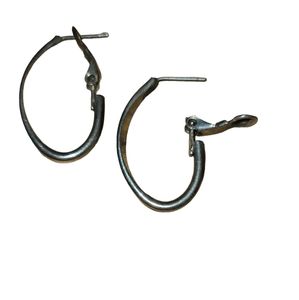 Metal Silver Tone Earrings L4